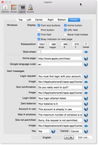 Internet Kiosk Software eCrisper - Preferences Layout Others
